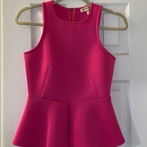Pink Peplum Tank